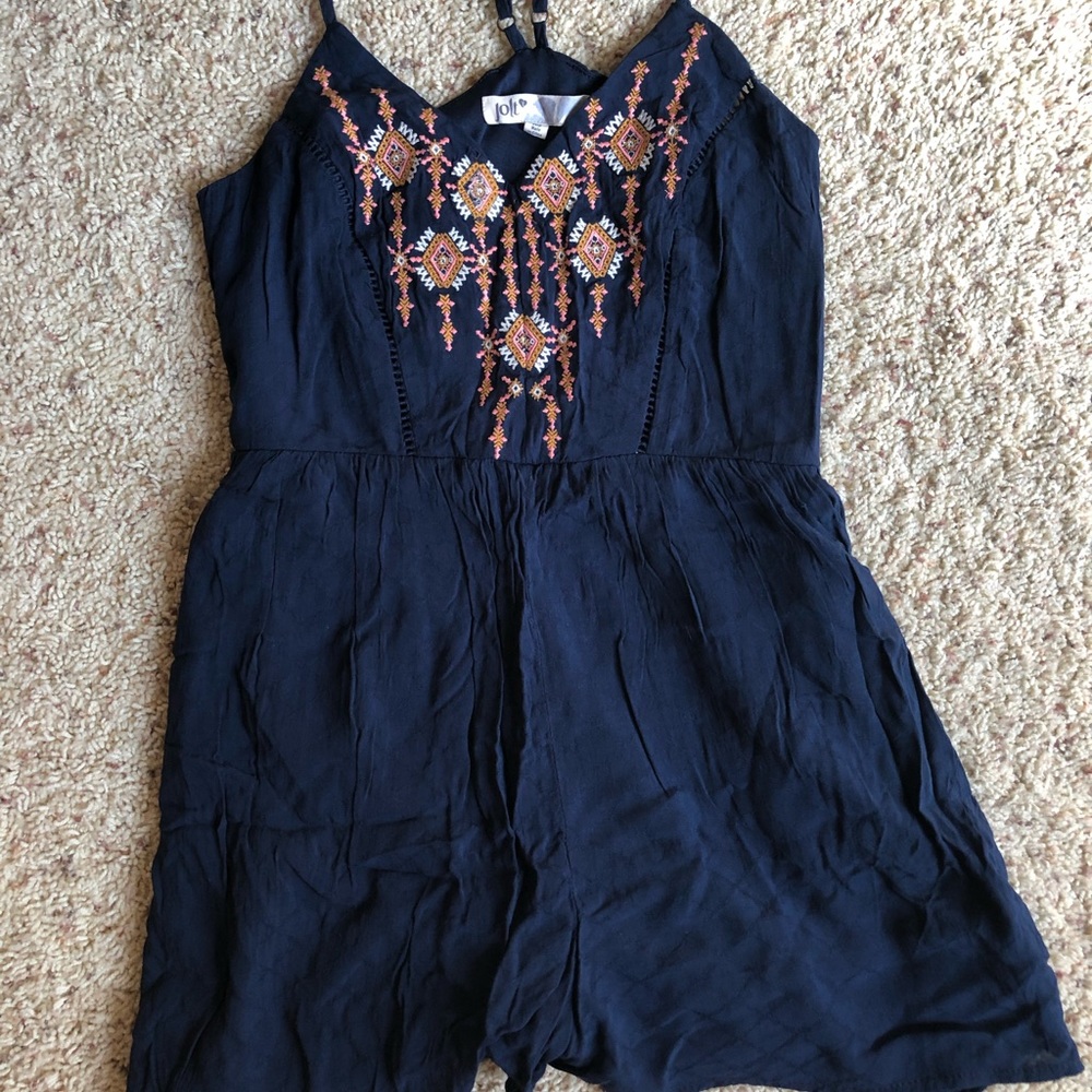 Navy Romper